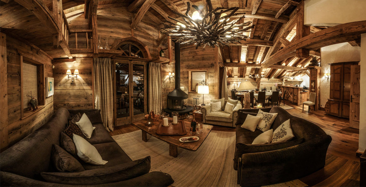 Decoration in a cosy chalet